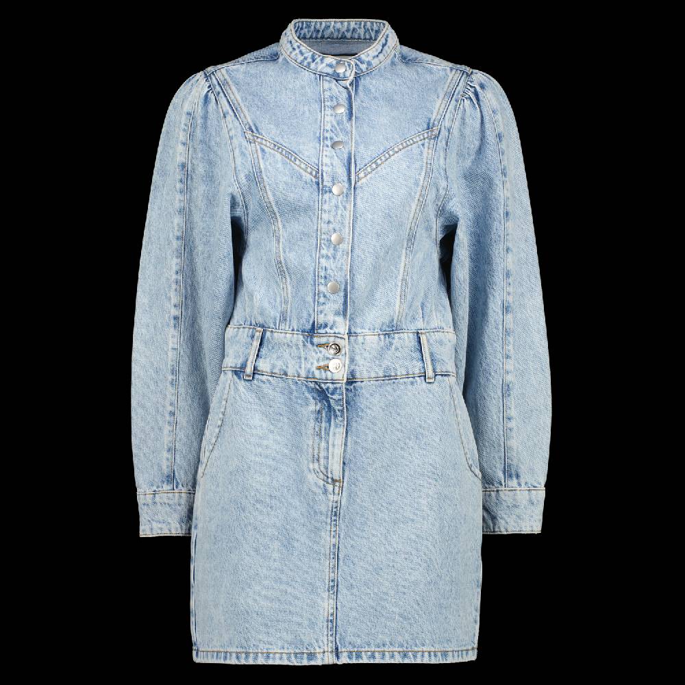 RAIZZED SAGE DENIM DRESS LIGHT BLUE STONE