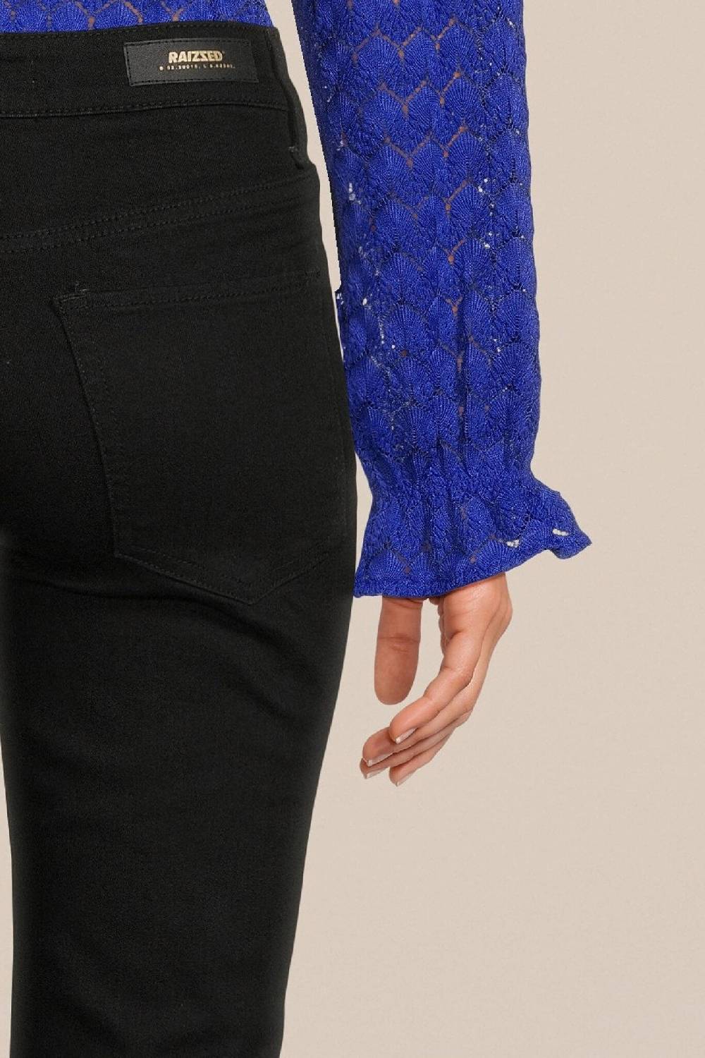 RAIZZED WOMEN Eclipse Black Flare Jeans