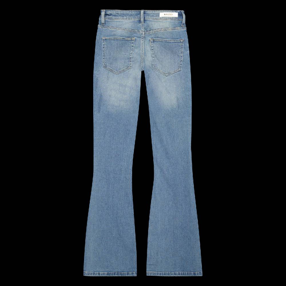 RAIZZED WOMEN Eclipse Mid Blue Stone Flare Jeans