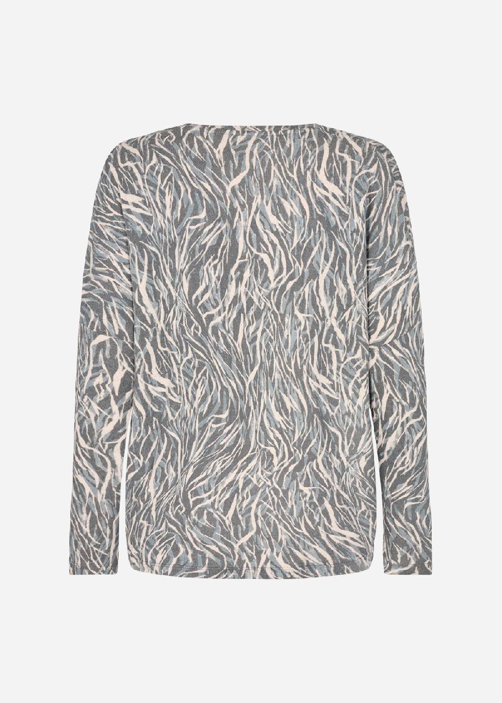 Soya Concept SC-BIARA AOP 91 BLOUSE (96820 SLATE MELANGE COMBI)