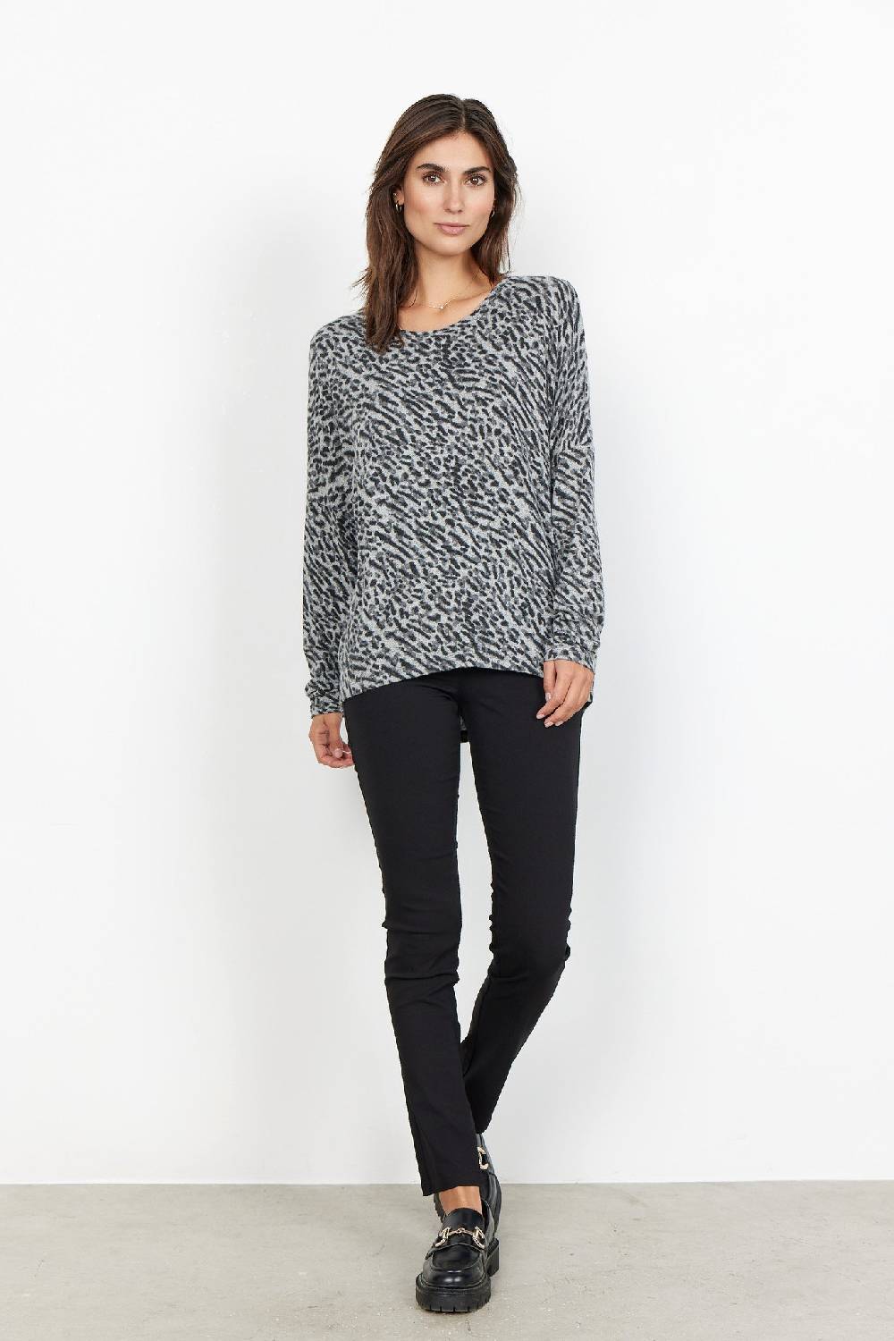 Soya Concept SC-BIARA AOP 94 BLOUSE (9999 BLACK COMBI)