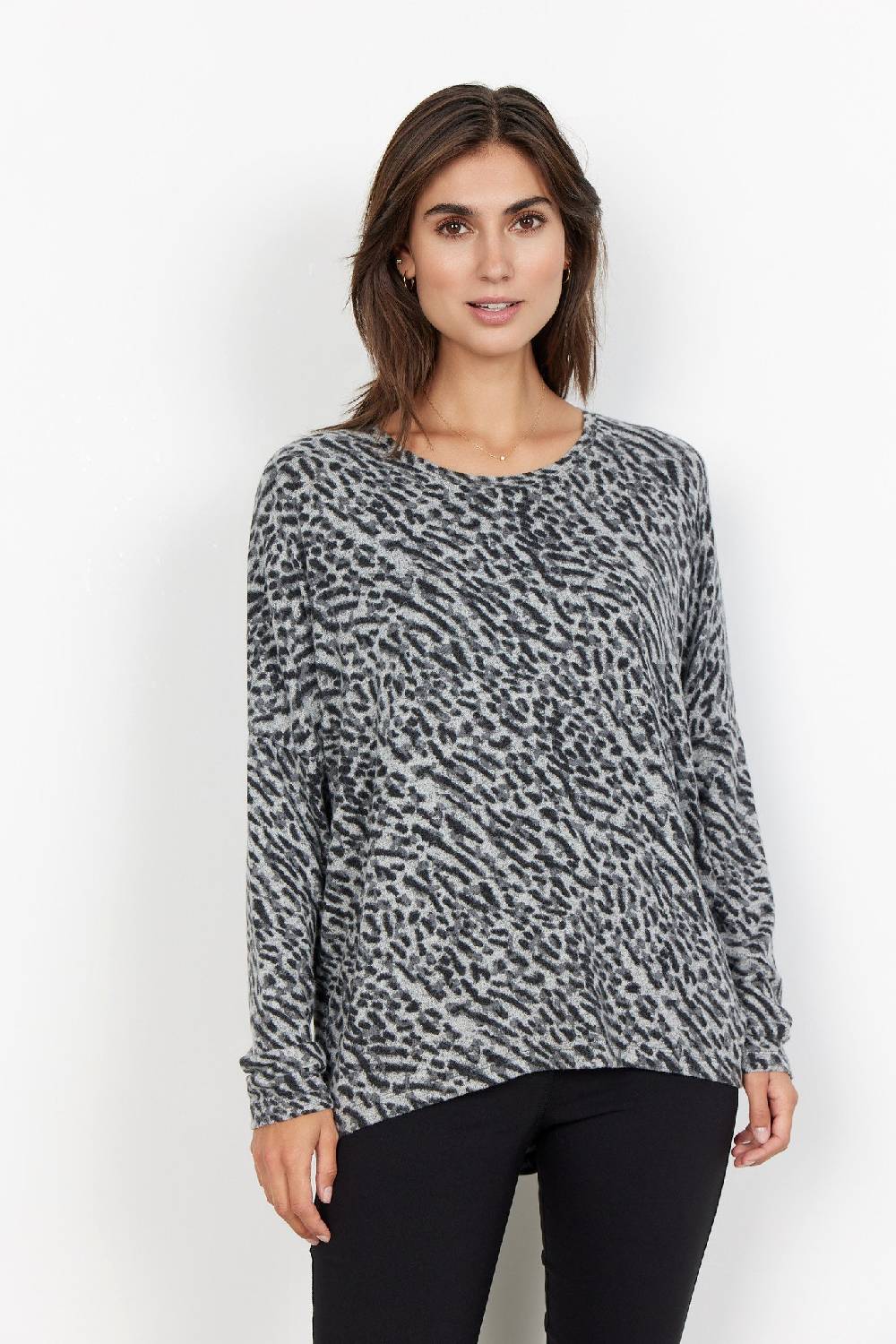 Soya Concept SC-BIARA AOP 94 BLOUSE (9999 BLACK COMBI)