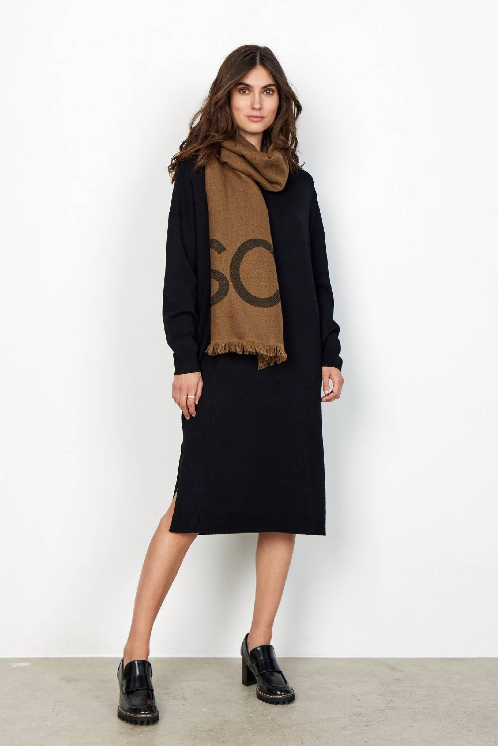 Soya Concept SC-HALDIS 1 SCARF (8700 SEPIA BROWN COMBI)