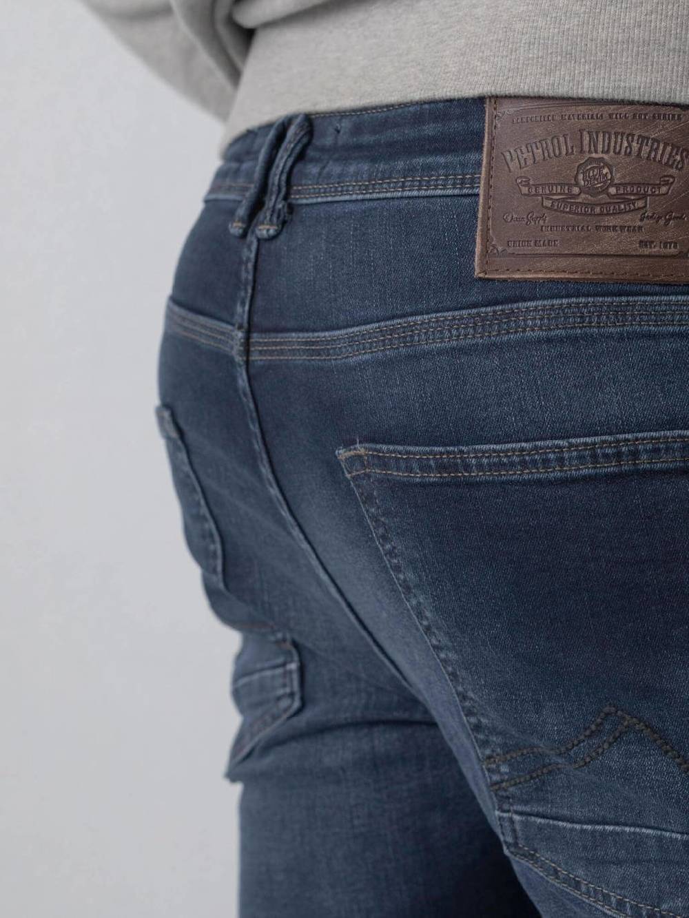 Petrol SEAHAM-Classic - Men Denim Slim Fit (5855 Midnight Blue)