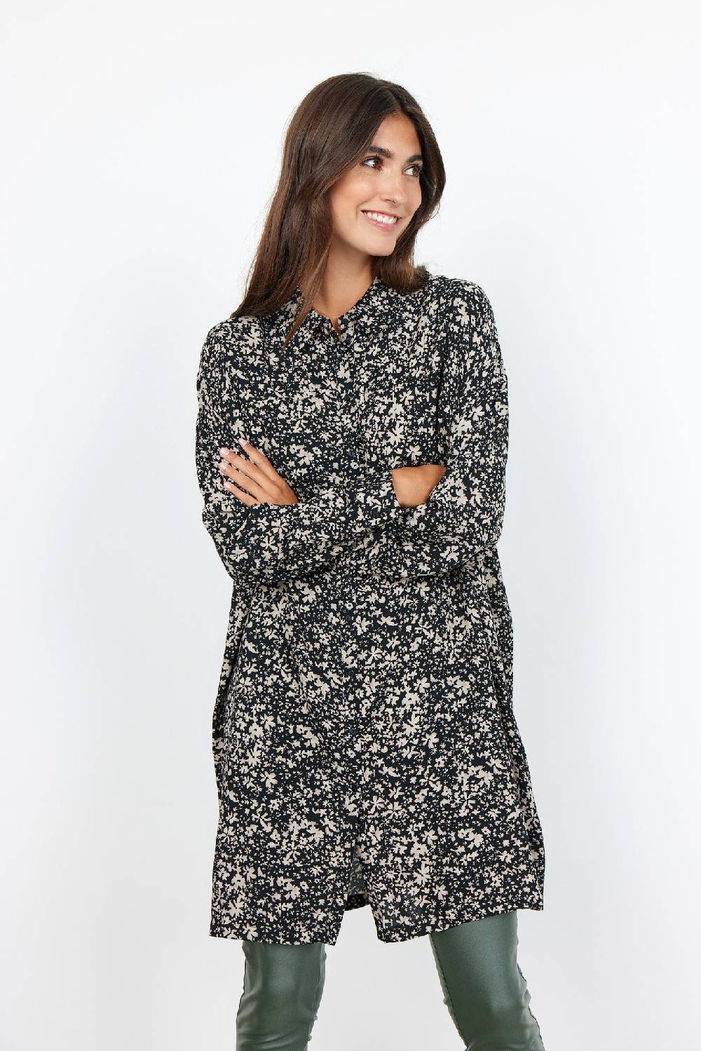 Soya Concept SC-HAYAT 2 BLOUSE (9999 BLACK COMBI)