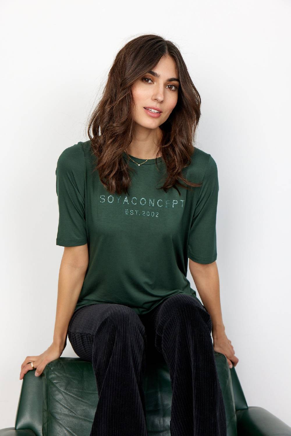 Soya Concept SC-NAIMA 27 T-SHIRT (7842 FOREST GREEN)