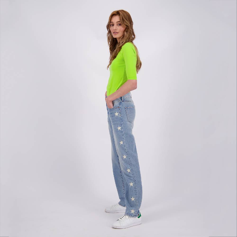 RAIZZED WOMEN SUNSET STAR Light Blue Stone Straight Jeans