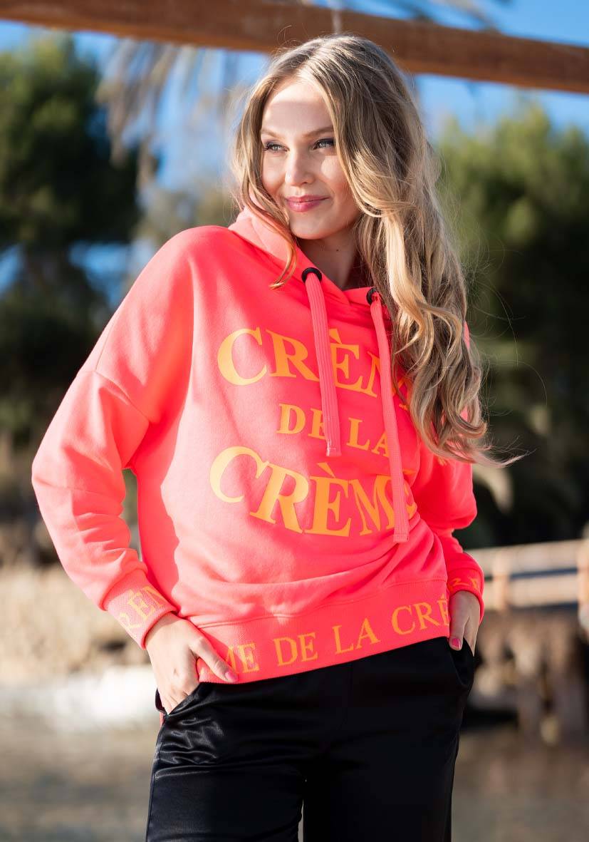 Miss Goodlife Hoodie Crème De La Crème – Neonpink/neonorange