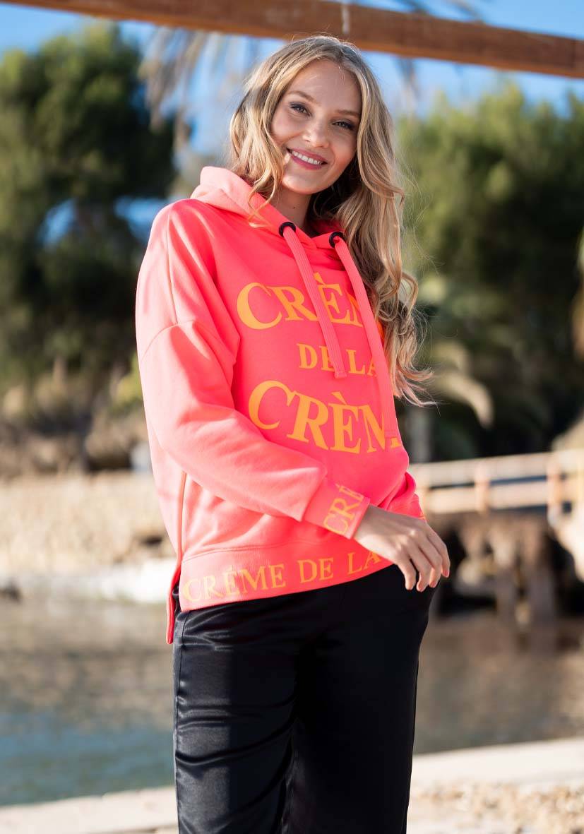 Miss Goodlife Hoodie Crème De La Crème – Neonpink/neonorange