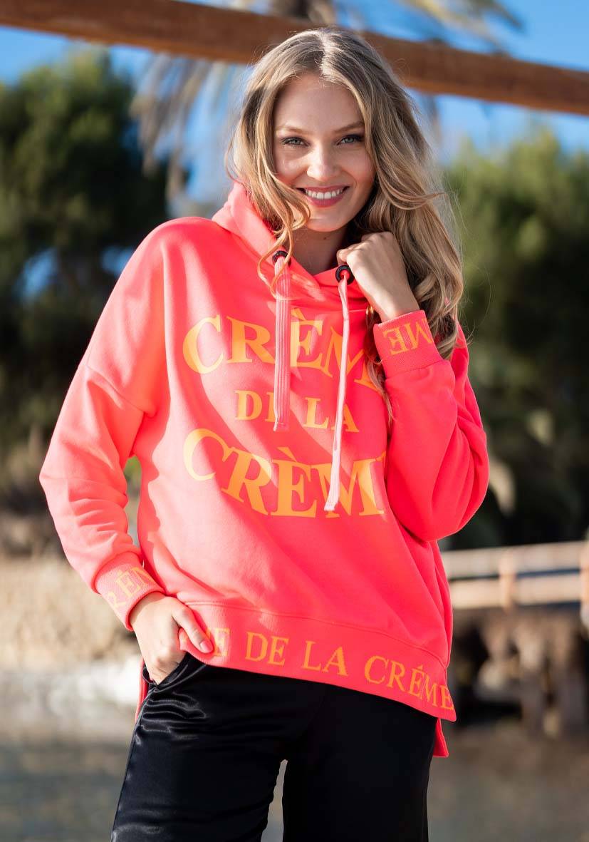 Miss Goodlife Hoodie Crème de la Crème – neonpink/neonorange
