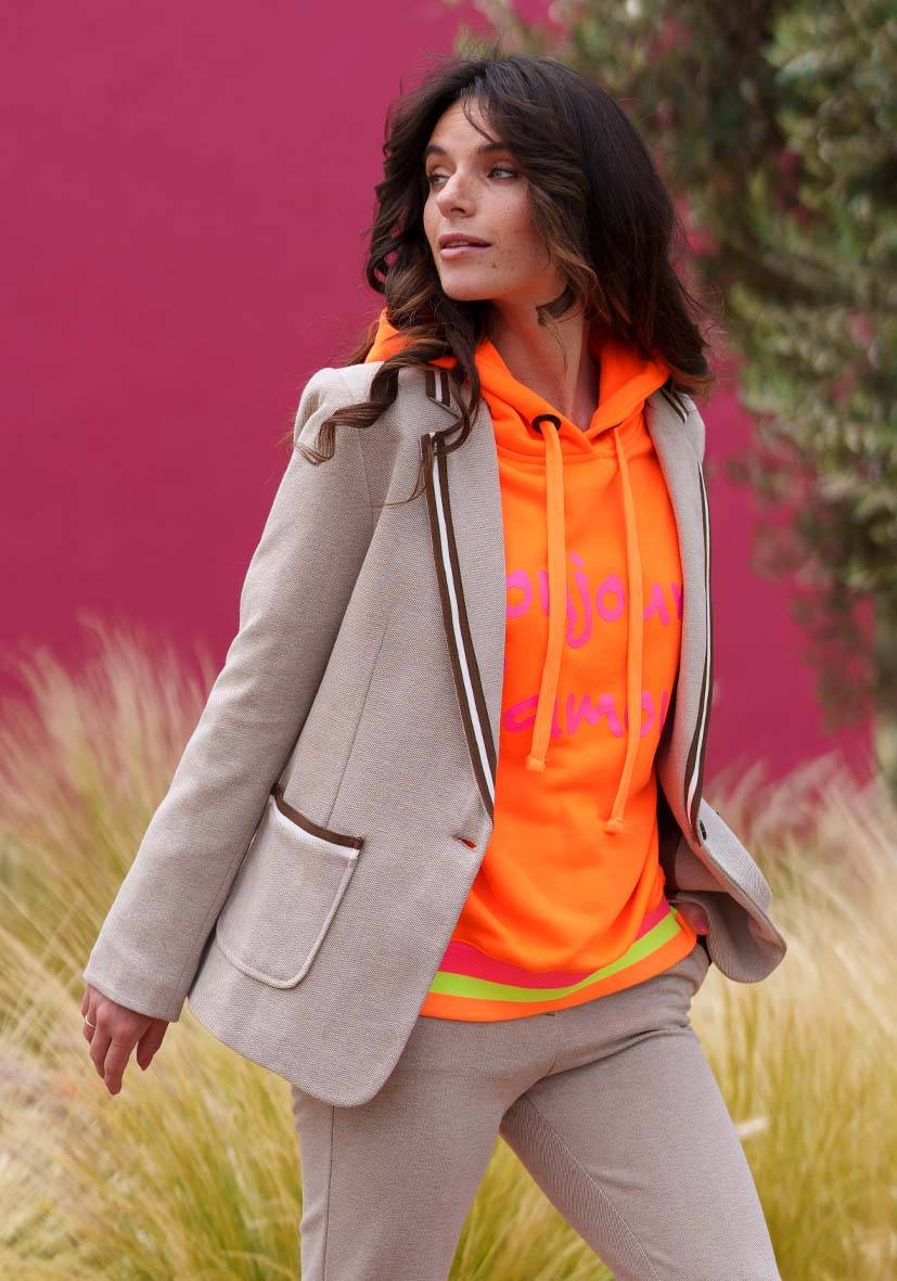 Miss Goodlife Blazer Singlestripes – sand