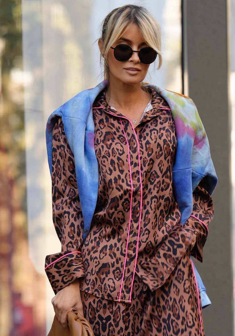 Miss Goodlife Bluse Leo Love – brown