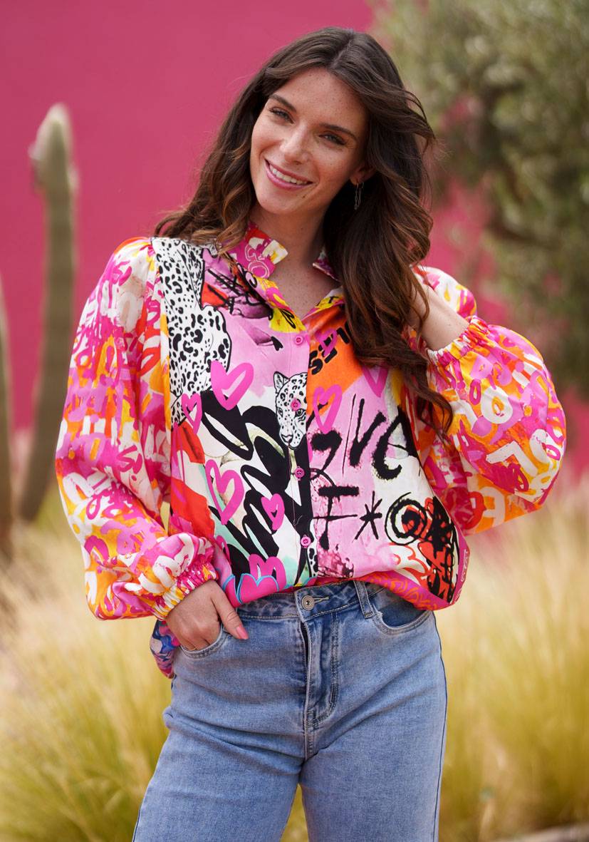 Miss Goodlife Bluse Love Rules