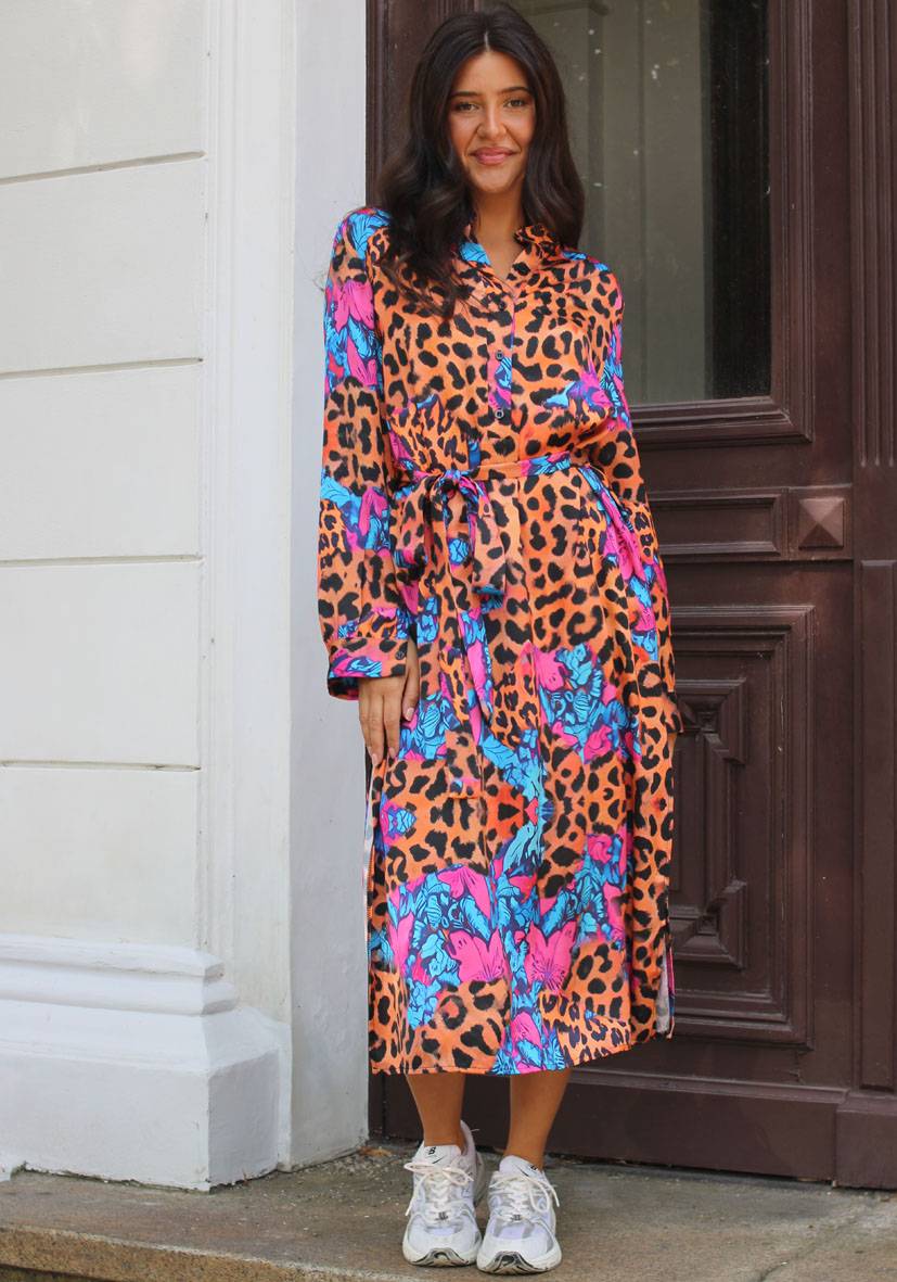 Miss Goodlife Dress Colorful Leo Midi