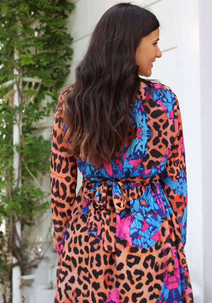 Miss Goodlife Dress Colorful Leo Short