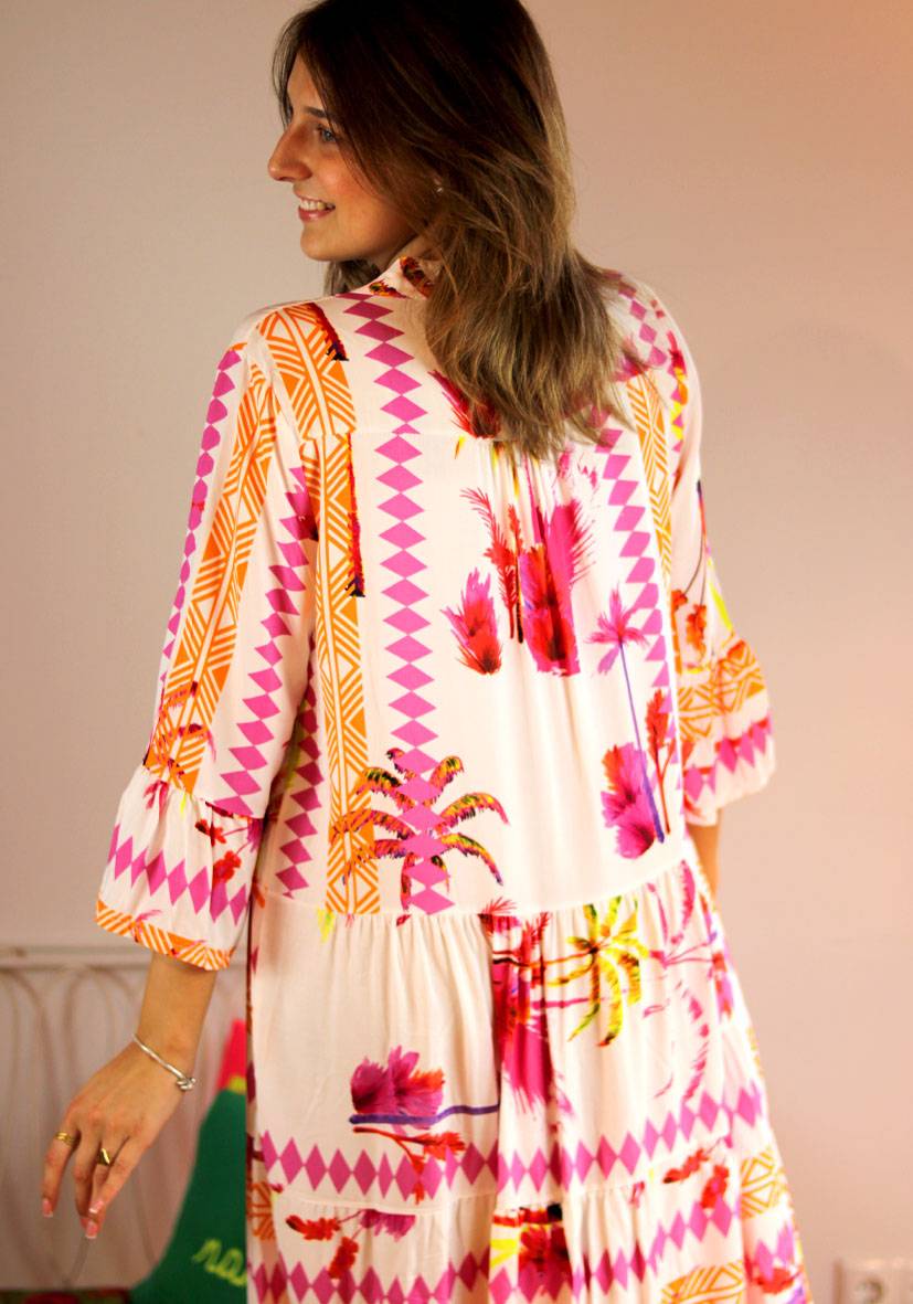 Miss Goodlife Dress Indie Big Leaves