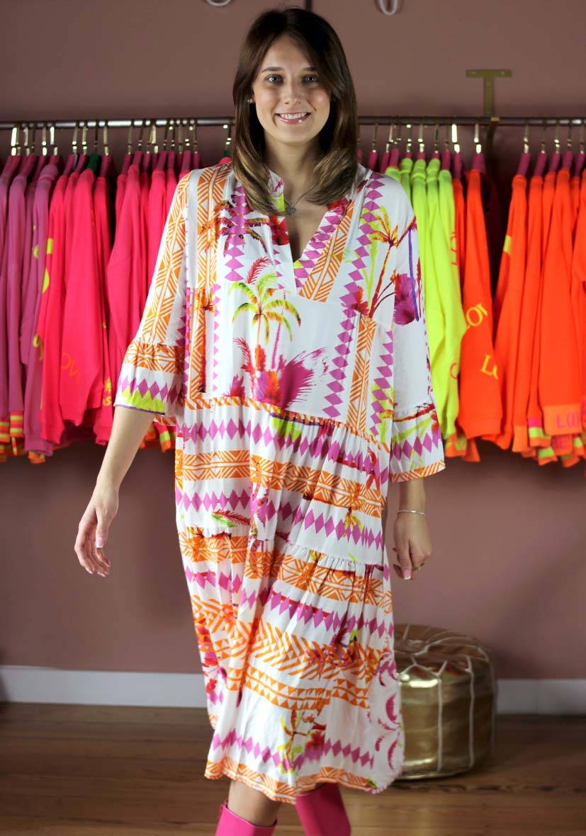 Miss Goodlife Dress Indie Big Leaves