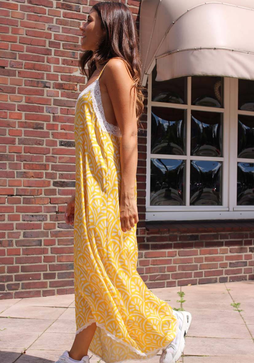 Miss Goodlife Dress Lace Yellow Delight