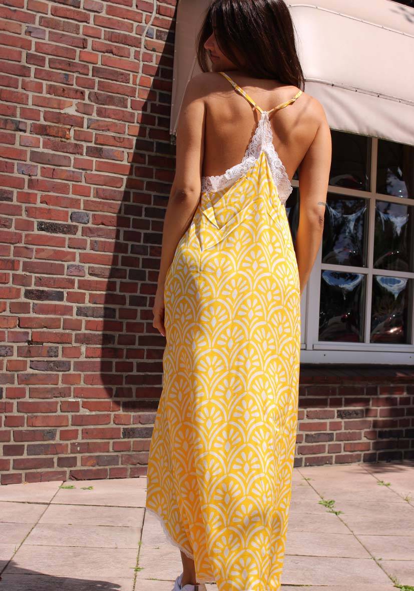 Miss Goodlife Dress Lace Yellow Delight
