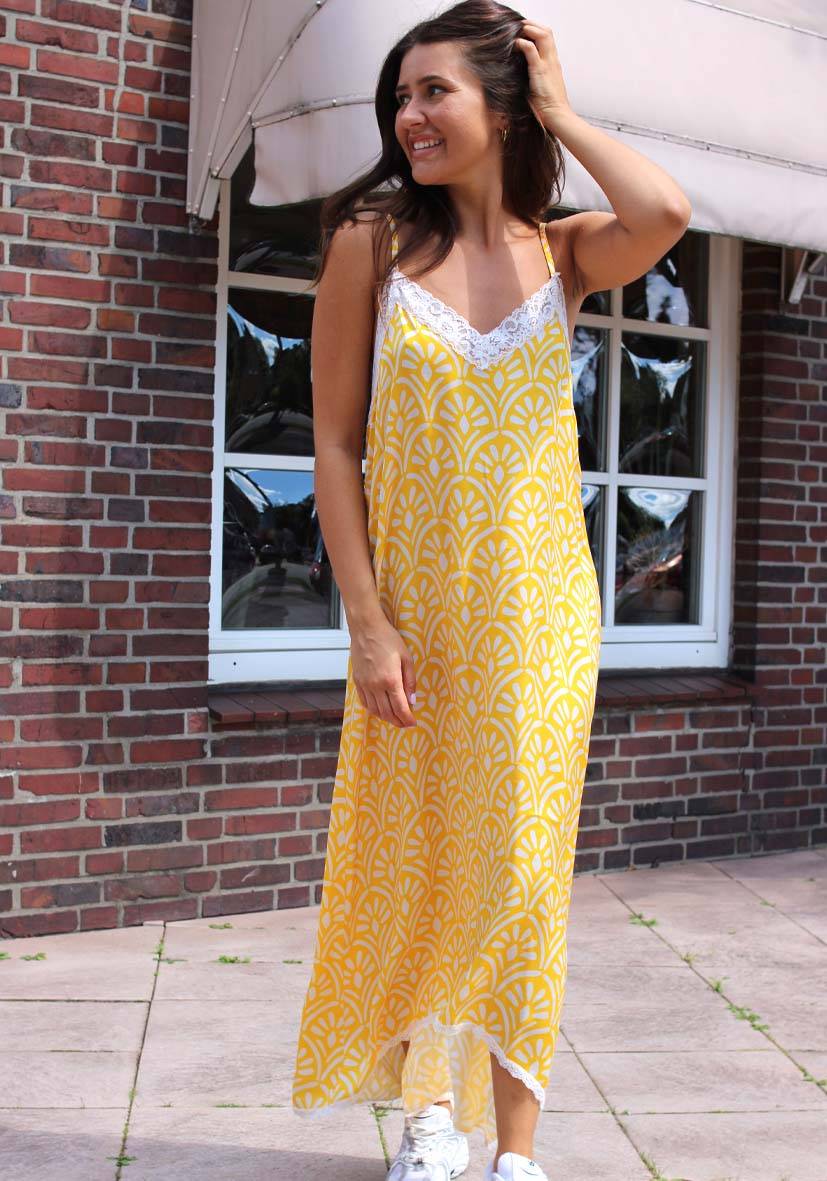 Miss Goodlife Dress Lace Yellow delight