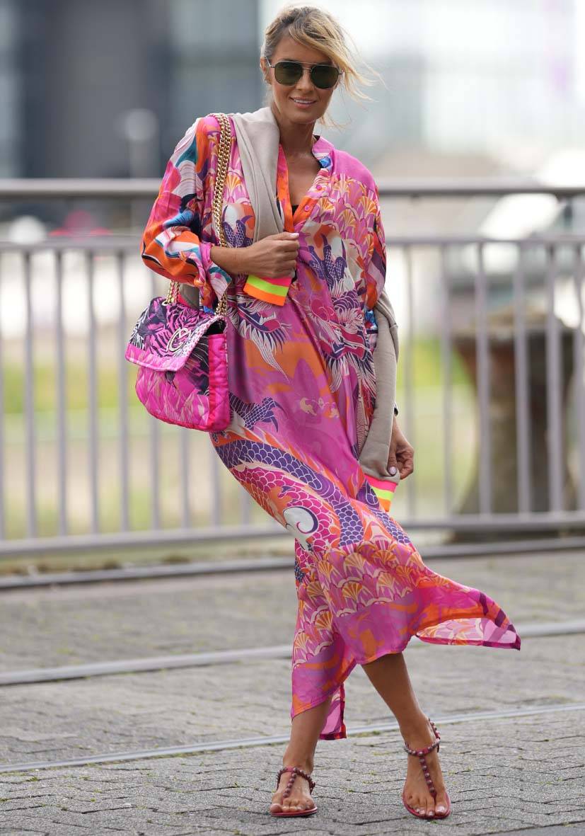 Miss Goodlife Dress Pink Dragon