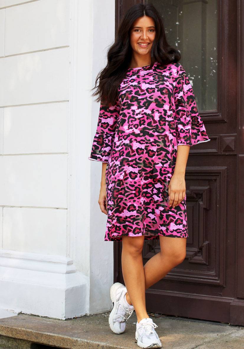 Miss Goodlife Dress Straight Fancy Leo Short