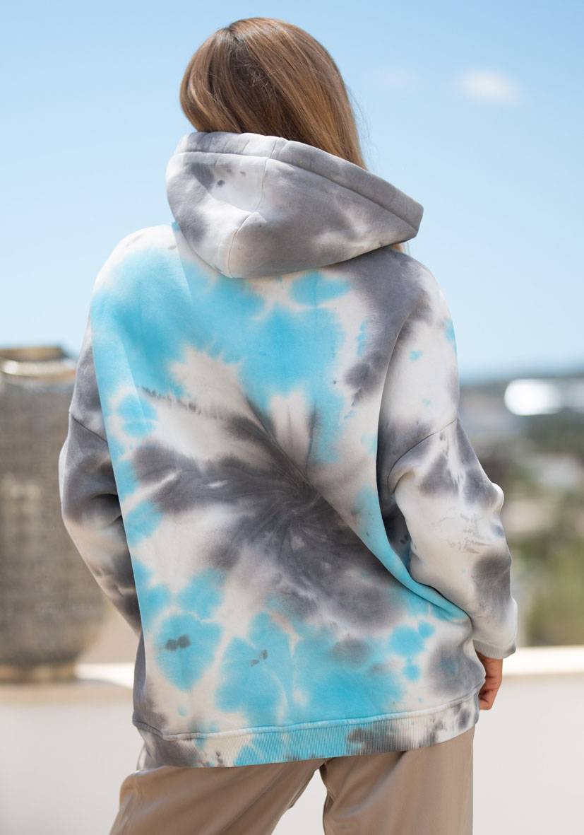 Miss Goodlife Hoodie Namasté Batik – Blue