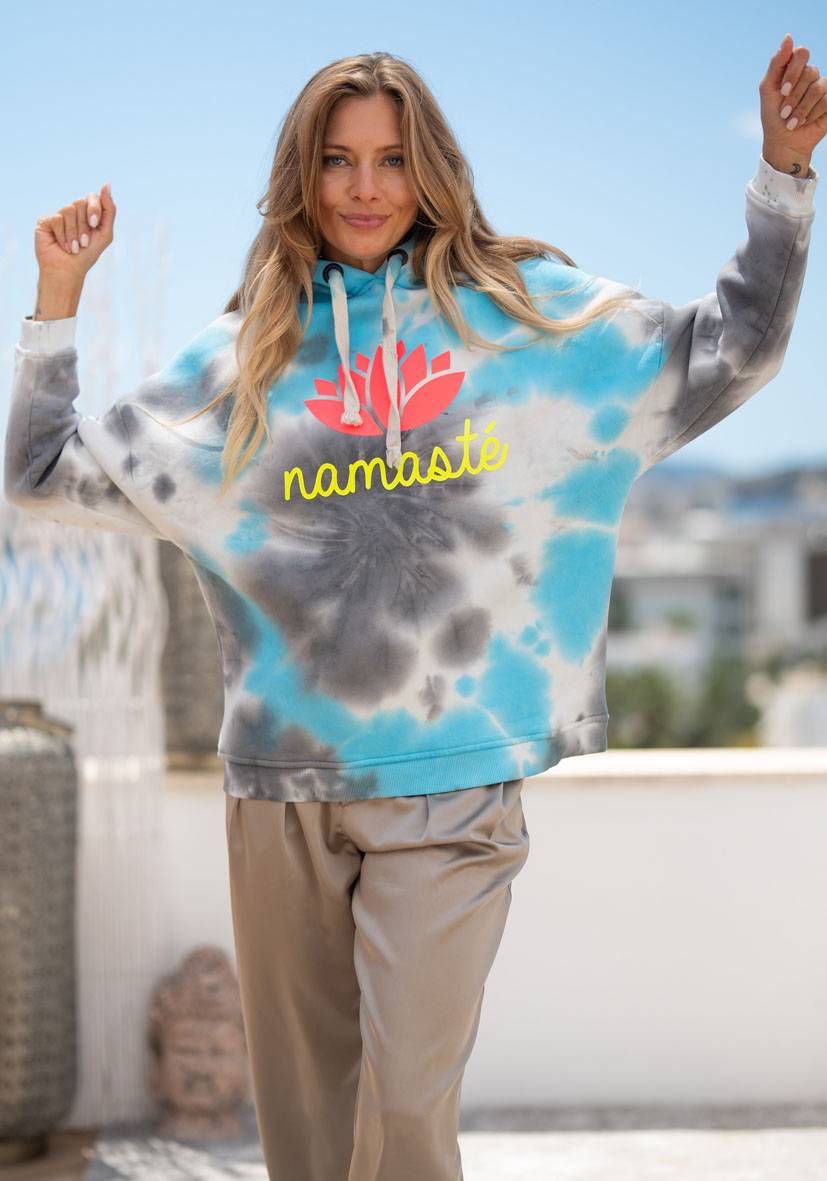 Miss Goodlife Hoodie Namasté Batik – Blue