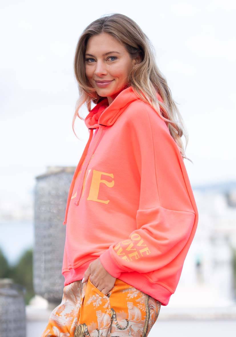 Miss Goodlife Hoodie True Love – Neonpink