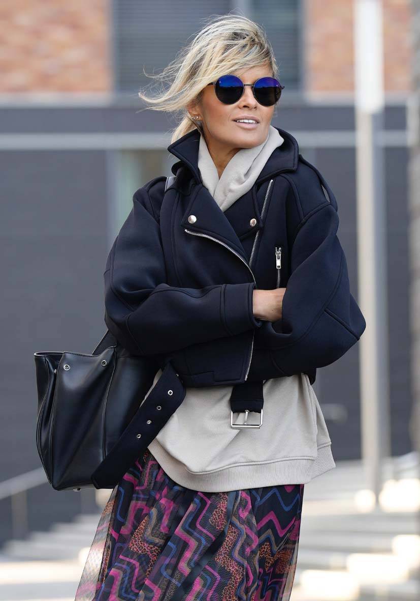 Miss Goodlife Jacket Colorful – Black