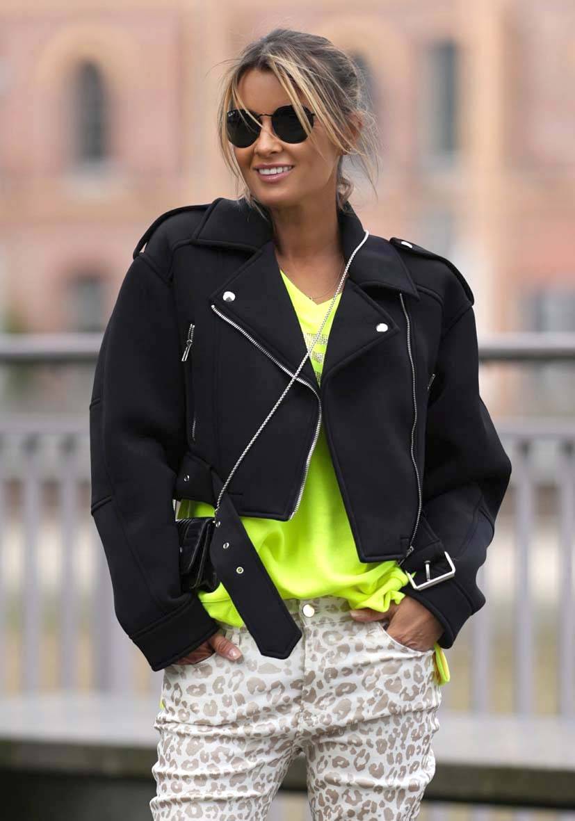 Miss Goodlife Jacket Colorful – Black