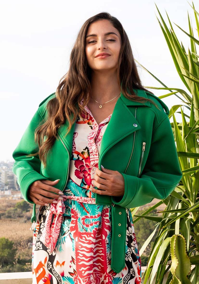 Miss Goodlife Jacket Colorful – Green