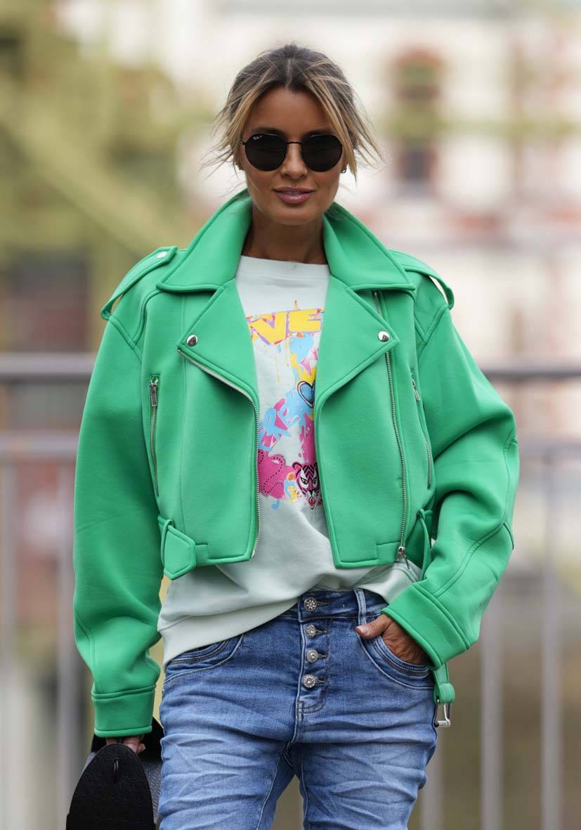 Miss Goodlife Jacket Colorful – green