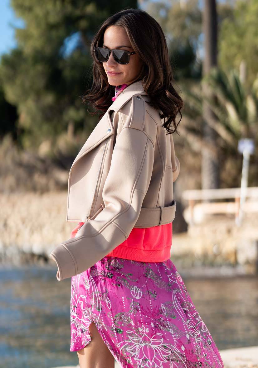 Miss Goodlife Jacket Colorful – Sand