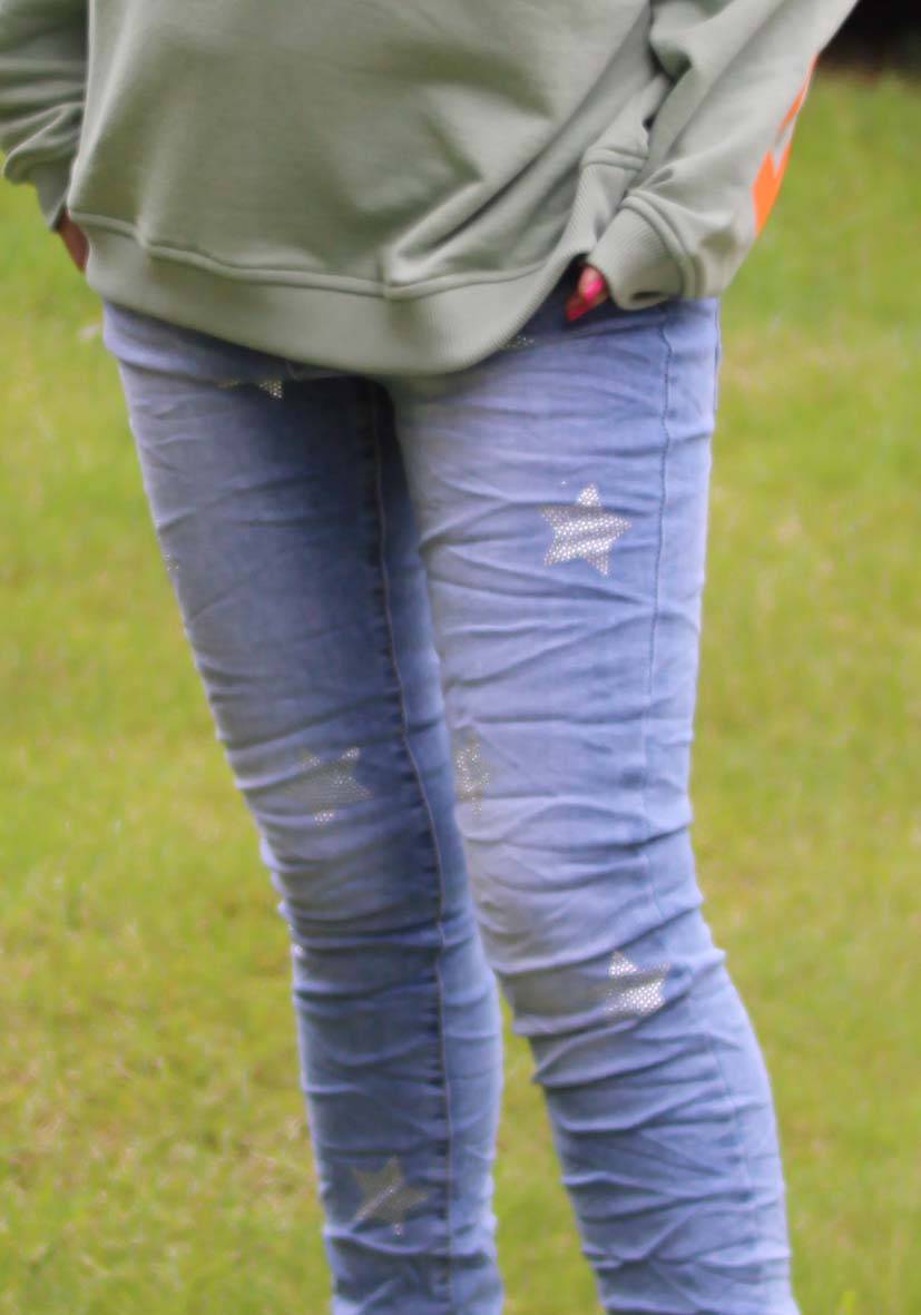 Miss Goodlife Jeans Silver Stone Stars