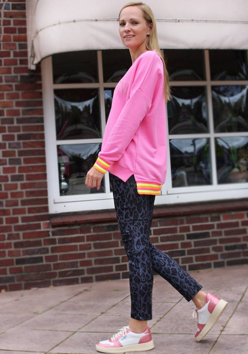 Miss Goodlife Jog-Pants Fancy Leo – Anthracite