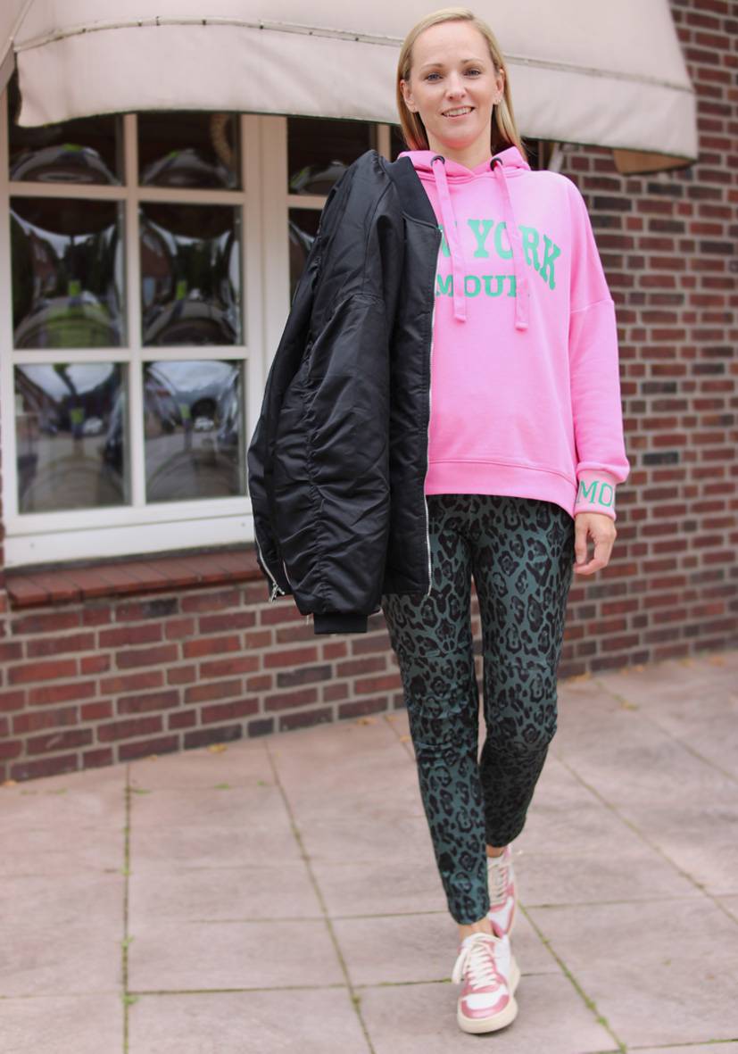 Miss Goodlife Jog-Pants Fancy Leo – Green