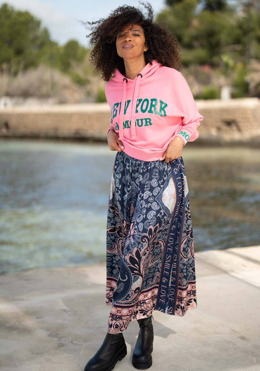 Miss Goodlife Maxirock Blue Ornaments