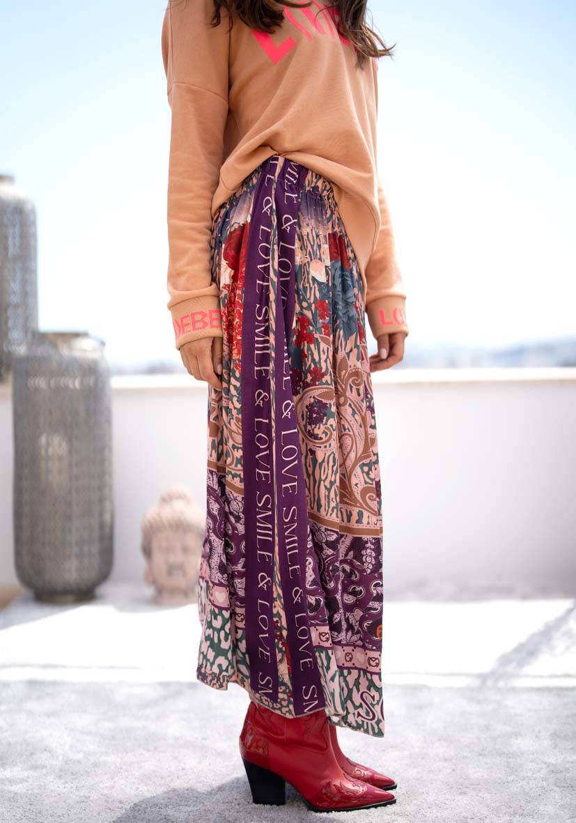 Miss Goodlife Maxirock Lilac Snake