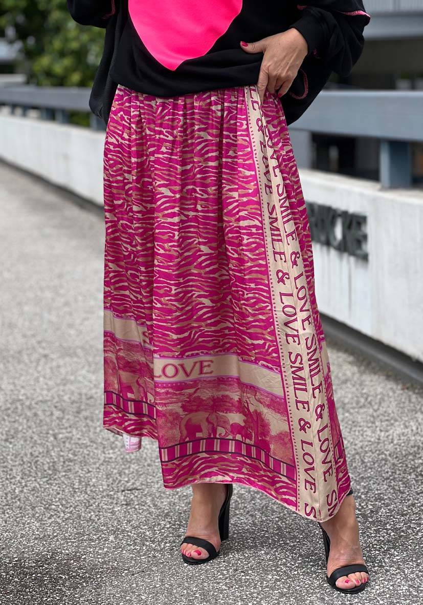 Miss Goodlife Maxirock Pink Zebra