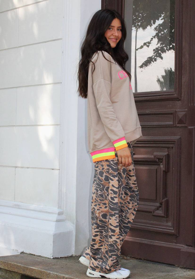 Miss Goodlife Pants Fancy Leo – Blurred Brown