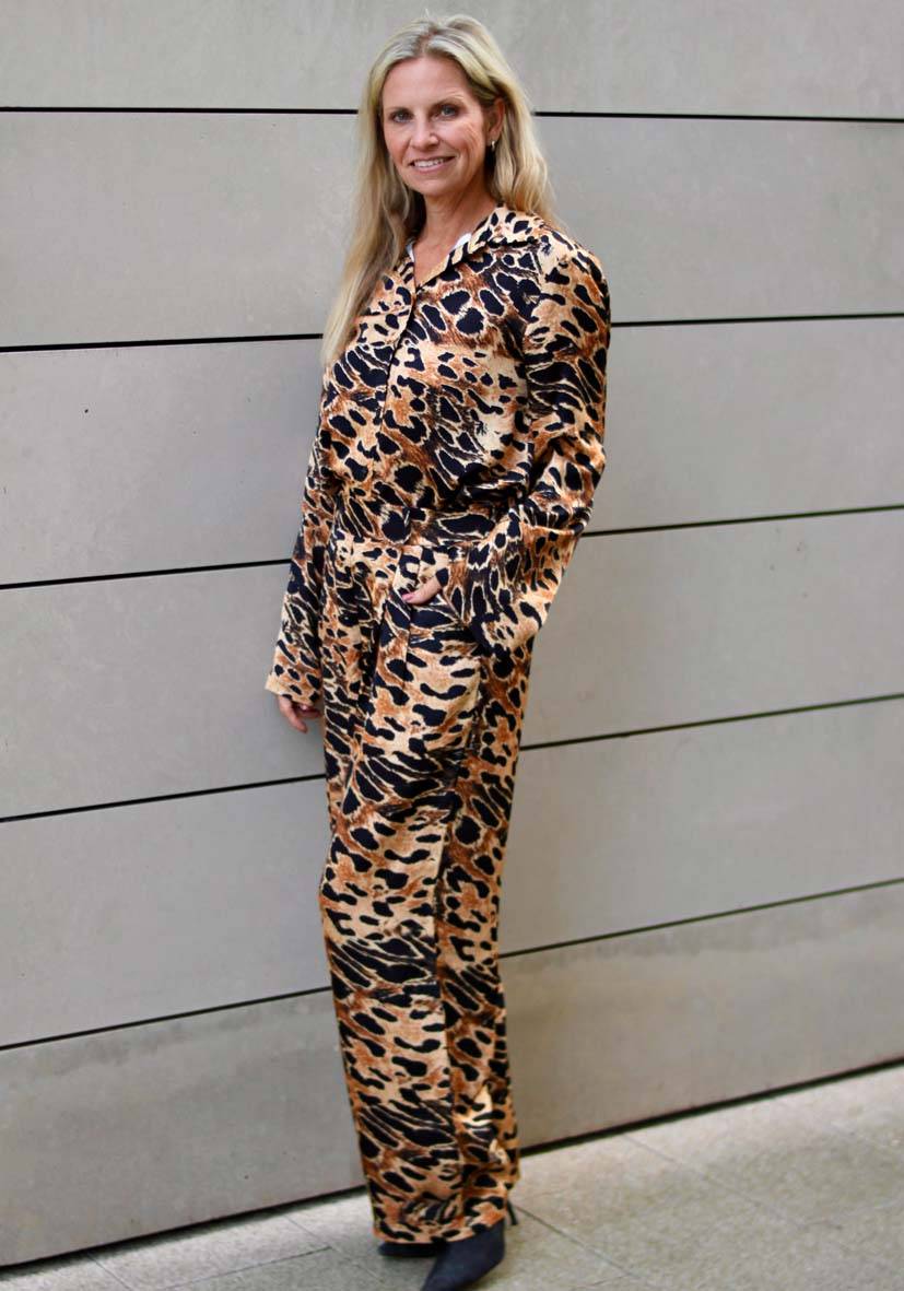 Miss Goodlife Pants Fancy Leo – brown