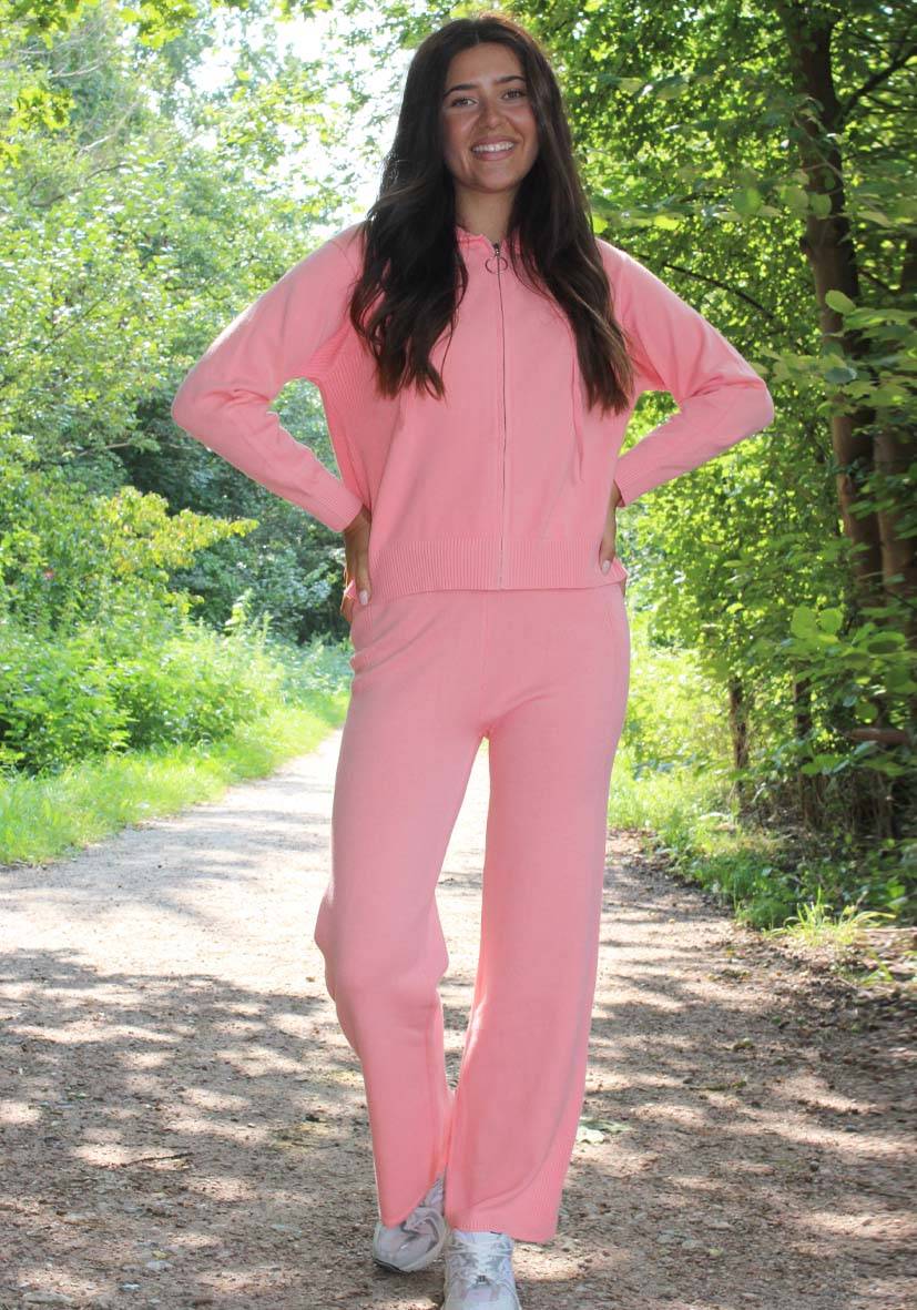 Miss Goodlife Pants Knitted Culotte – peach