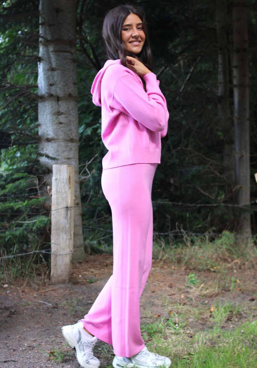 Miss Goodlife Pants Knitted Culotte – Pink