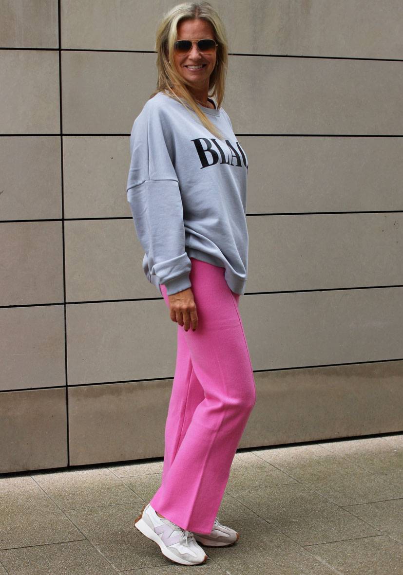 Miss Goodlife Pants Knitted – Pink