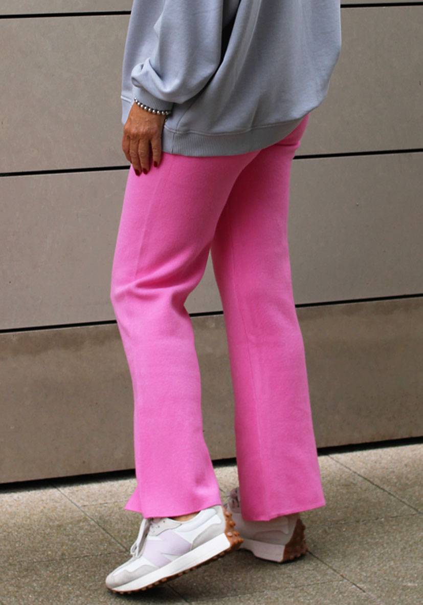 Miss Goodlife Pants Knitted – Pink