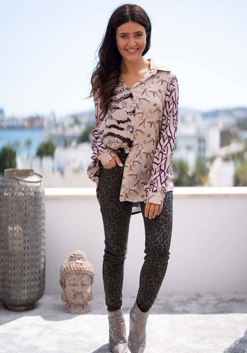 Miss Goodlife Pants Leo Glitter – green