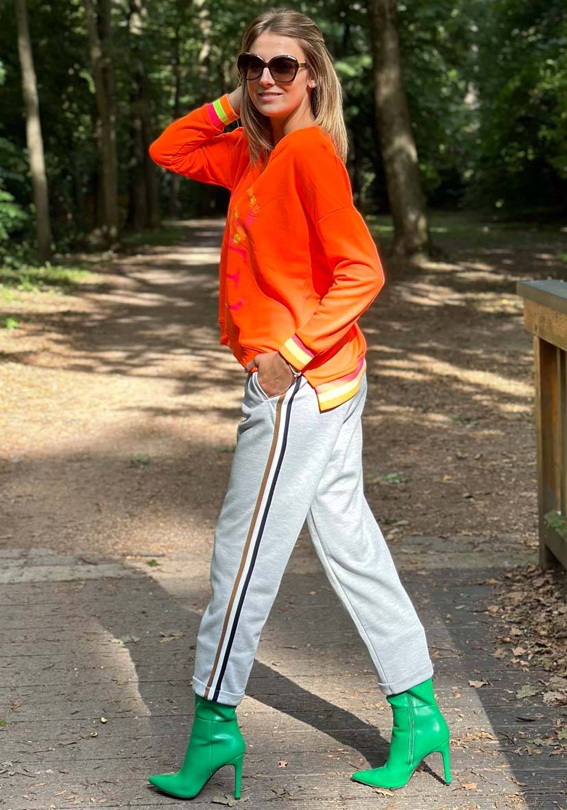 Miss Goodlife Pants Triplestripes – Grey