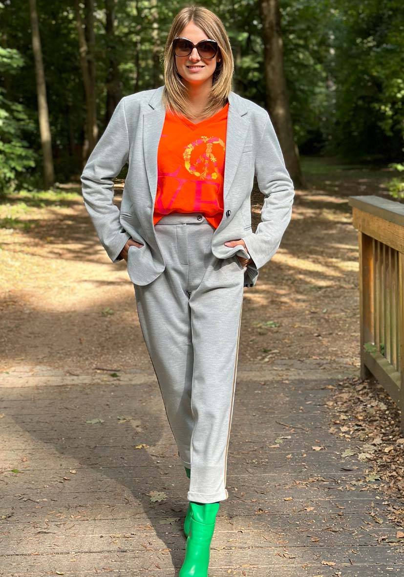 Miss Goodlife Pants Triplestripes – Grey