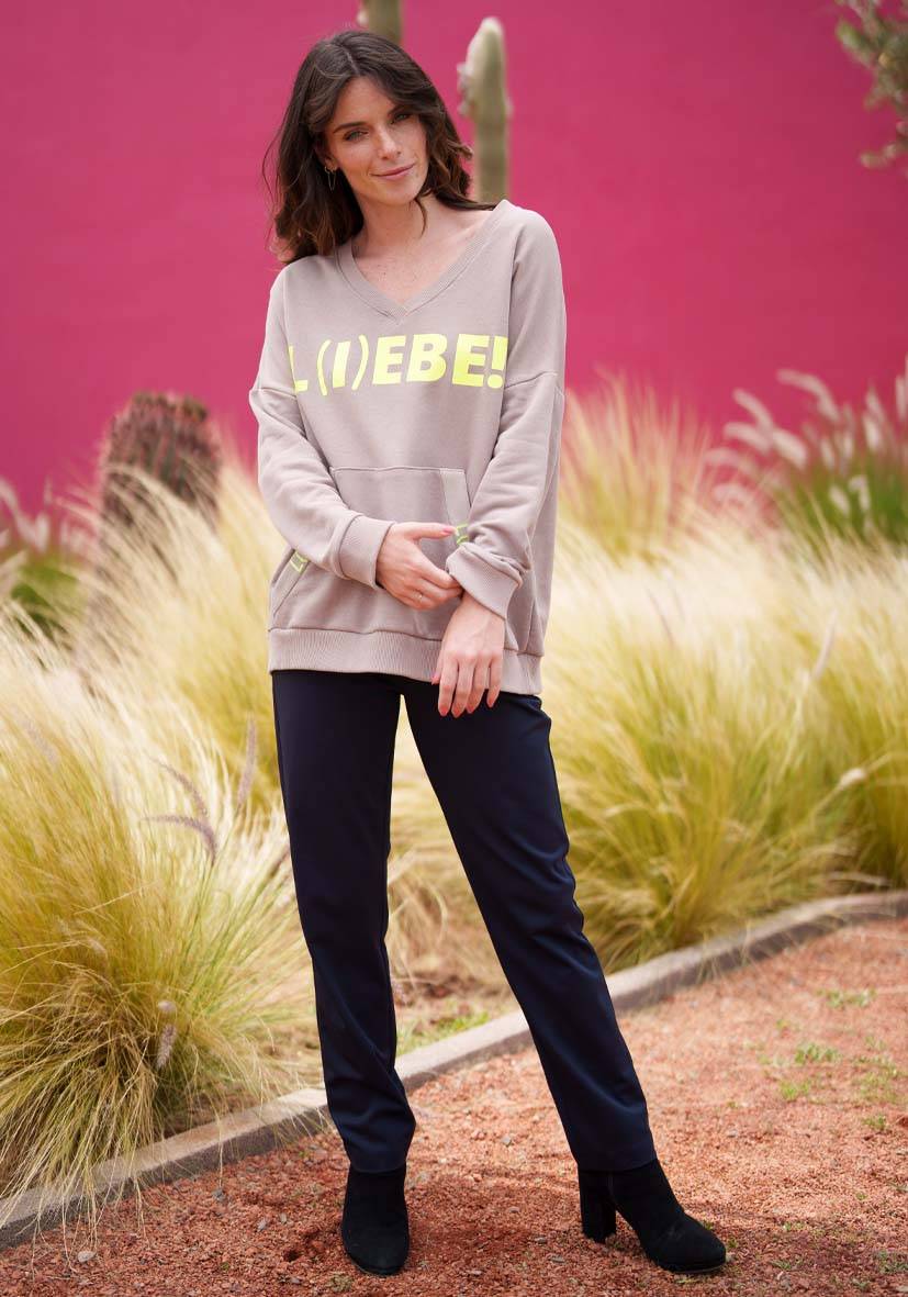 Miss Goodlife Pants Uni – darkblue